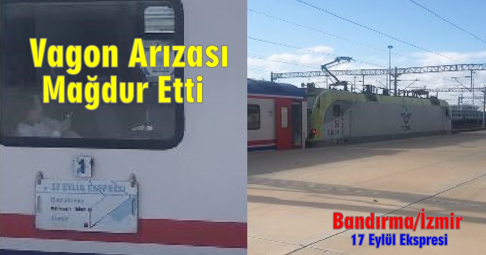 Bandırma İzmir Tren Seferlerinde Rötar Sıkıntısı