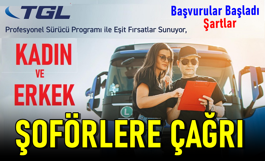 Kadın ve erkek sürücülere çağrı. Profesyonel sürücü başvurusu başladı