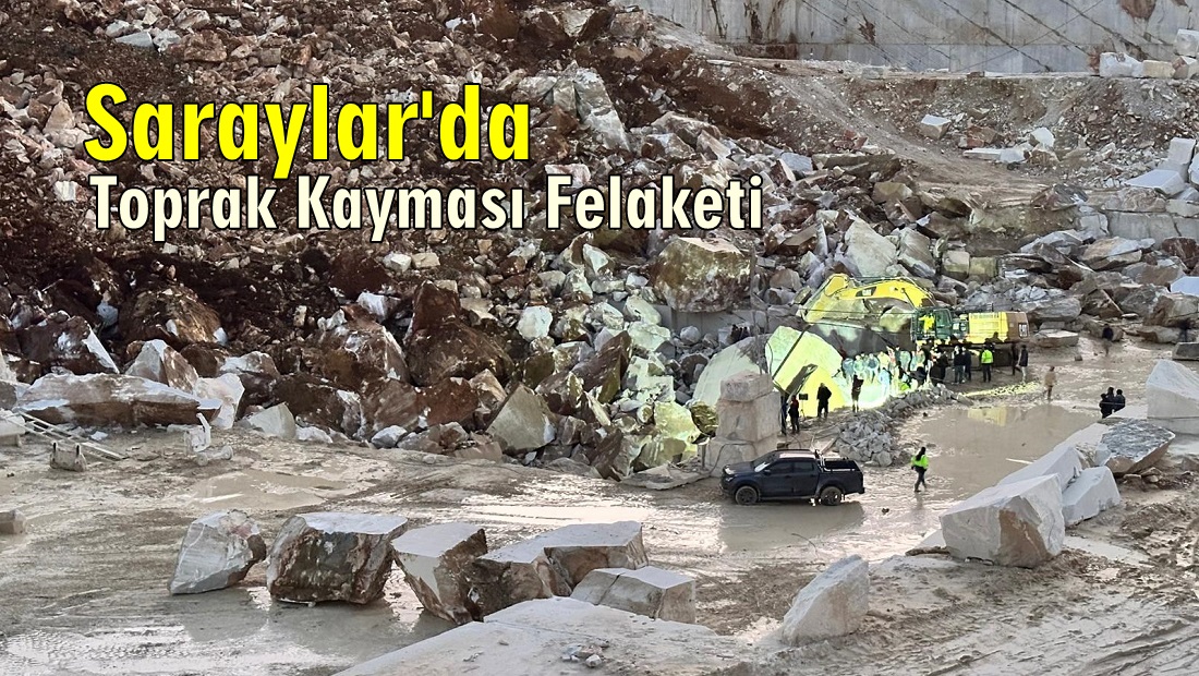 Marmara Adası Saraylar Mermer Ocağı’nda Toprak Kayması
