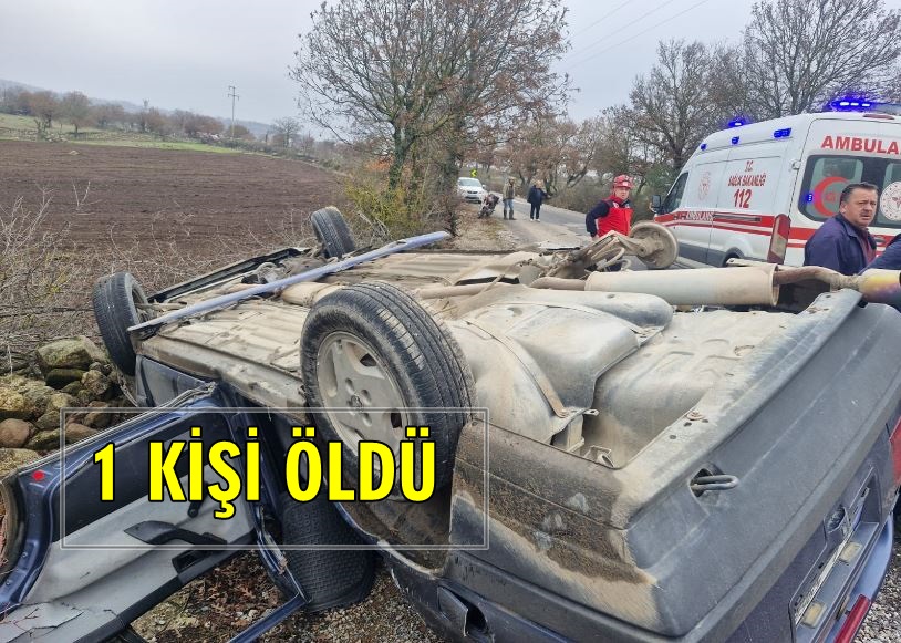 Takla Atan Araçta 16 Yaşındaki Sürücü  Öldü