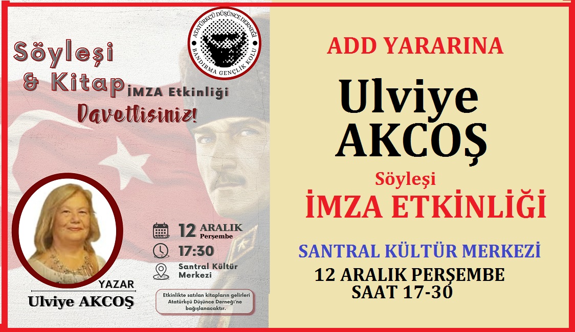 Ulviye Kara Akcoş’tan Söyleşi ve Kitap Tanıtımı