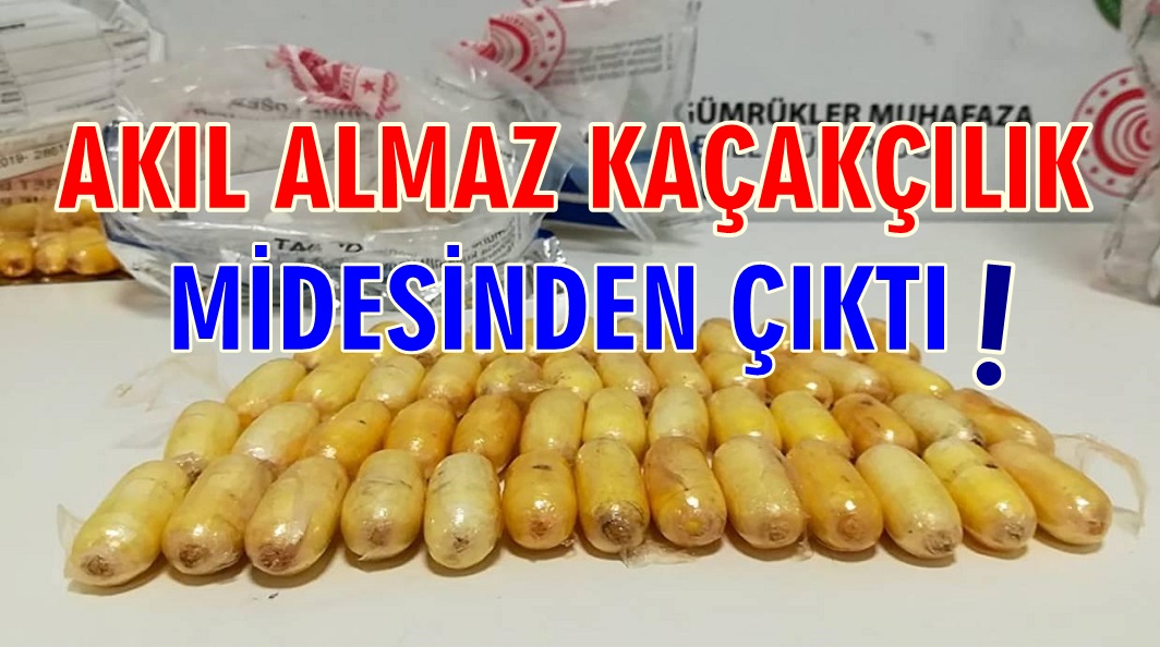 Midesinde 1 Kilo Uyuşturucuyla Yakalandı