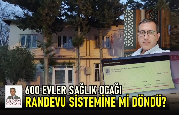 600 Evler Sağlık Ocağı Randevu Sistemine Mi Döndü ?