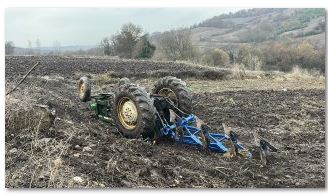 Çan’da devrilen traktörün sürücüsü öldü