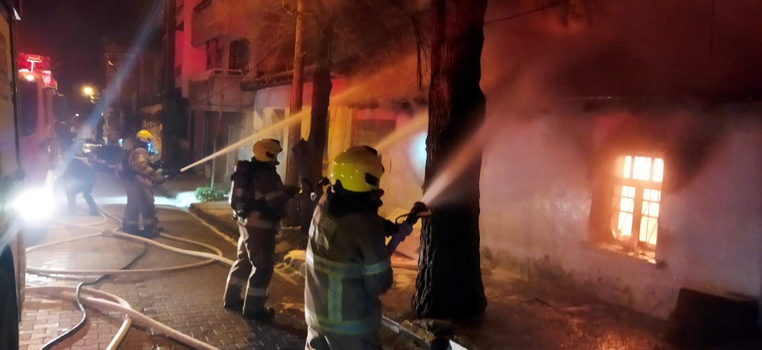 Balıkesir’de Kullanılmayan Evde Çıkan Yangın Söndürüldü