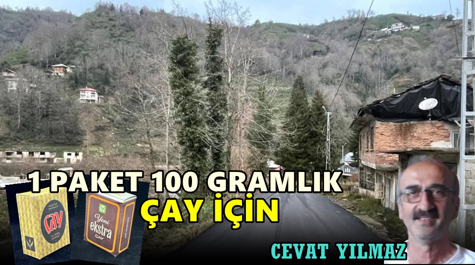 İnhisar İdaresi ve 100 Gramlık Paket Çay Hatırası