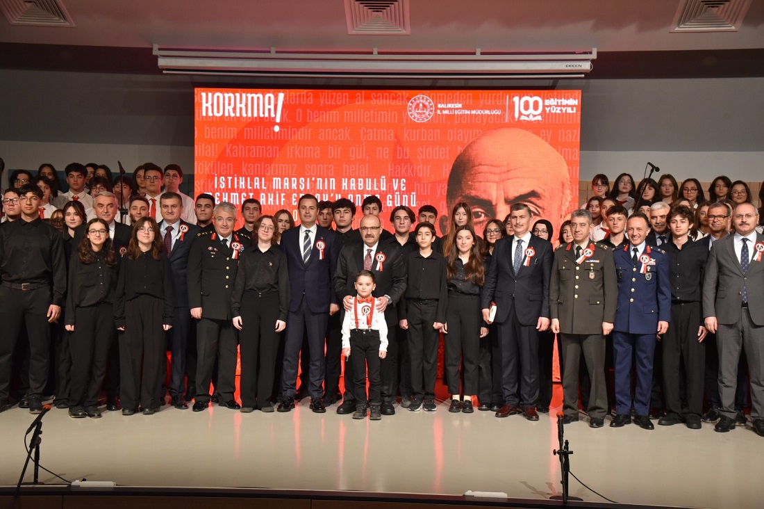Balıkesir’de İstiklal Marşı’nın Kabulü ve Mehmet Akif Ersoy’u Anma Günü Etkinliği Düzenlendi
