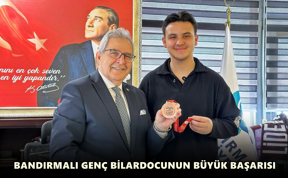 Başkan Mirza Genç Bilardocu Ant İşen’i  Tebrik Etti