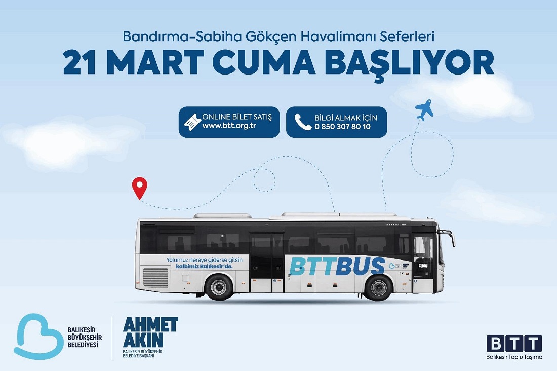 Bandırma’dan Sabiha Gökçen’e Ulaşım Artık Daha Kolay