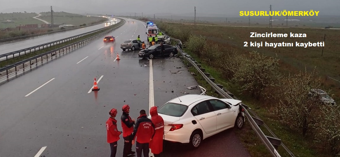 Susurluk Ömerköy’de Zincirleme Kaza