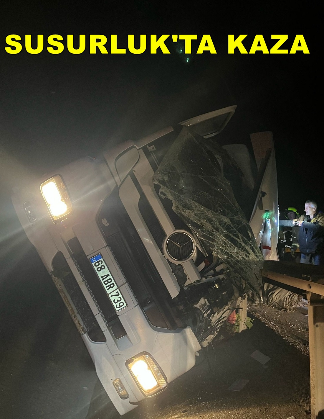 Susurluk’ta Devrilen Tırın Sürücüsü Öldü