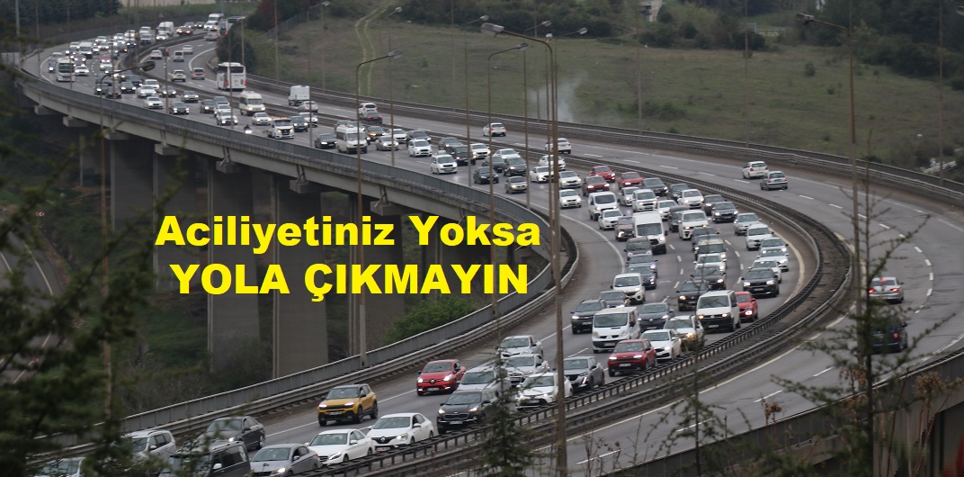 Bayram Dönüş Yollarında Araç Yoğunluğu
