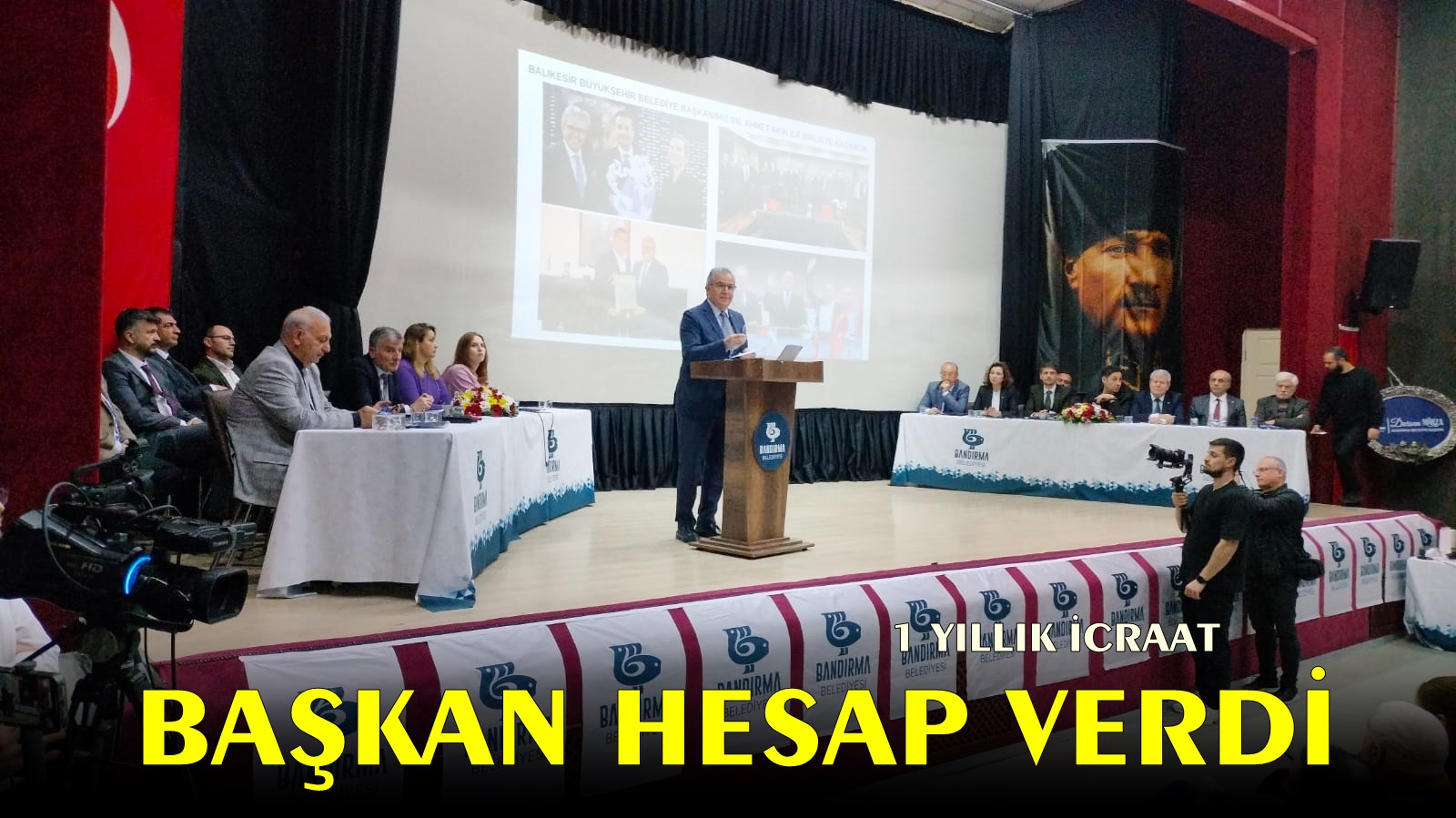 Başkan Dursun Mirza Halkla Buluşma Gecesinde 1 Yıllık İcraatın Hesabını Verdi