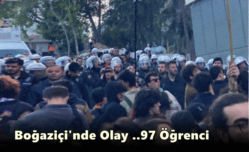 Boğaziçi Üniversitesi’nde Gerici Panele Protesto. 97 Öğrenci Gözaltında.