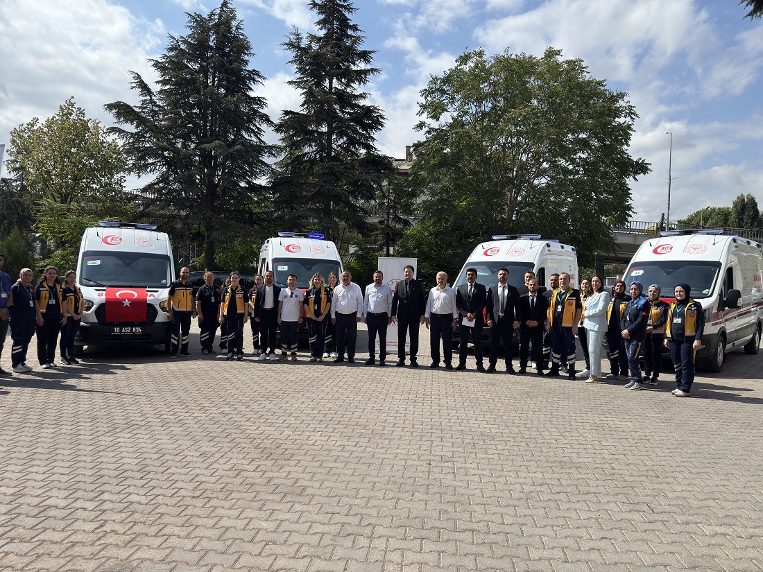 Balıkesir’de 4 Yeni Ambulans Göreve Başladı