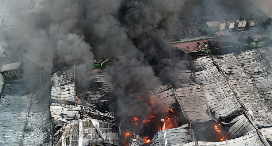 2 İşçinin Öldüğü Fabrika Yangınının Kamera Görüntüleri Ortaya Çıktı