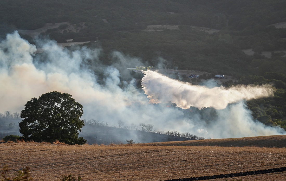 Susurluk’ta Çıkan Orman Yangınına Müdahale Ediliyor