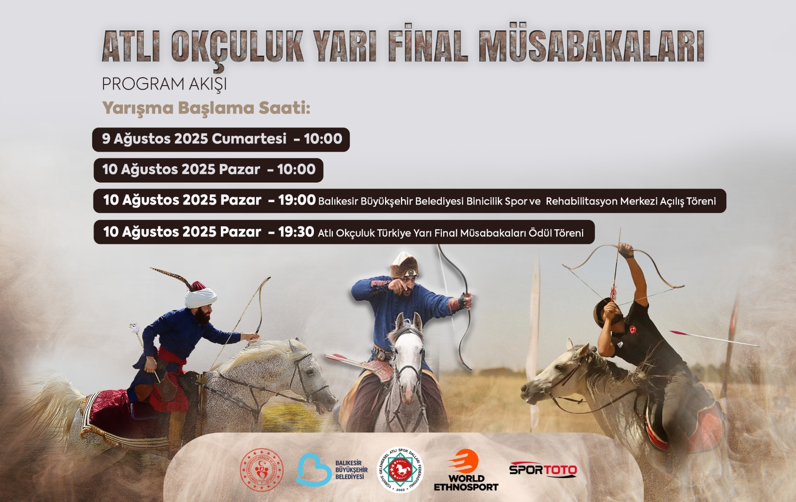 Atlı Okçuluk Türkiye Yarı Finali Bandırma’da Gerçekleşecek