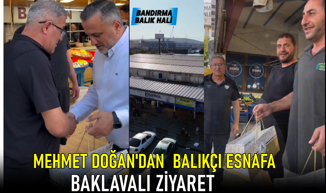 Mehmet Doğan’dan Balıkçı Esnafa Baklavalı Ziyaret