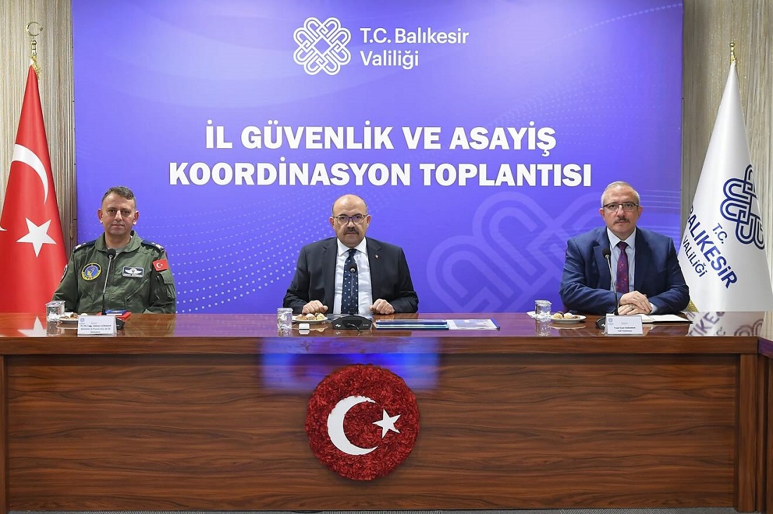 Balıkesir’de İl Güvenlik ve Asayiş Koordinasyon Toplantısı Gerçekleştirildi