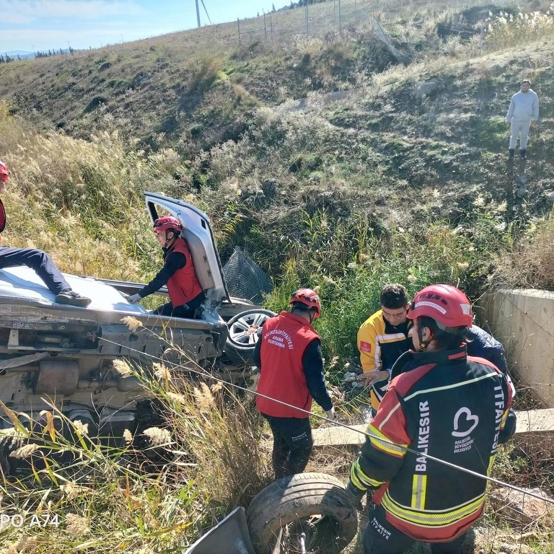 Susurluk’ta Tek Taraflı Trafik Kazası: 1 Kişi Yaralandı