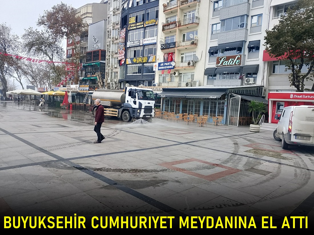 Büyükşehir Cumhuriyet Meydanına EL Attı