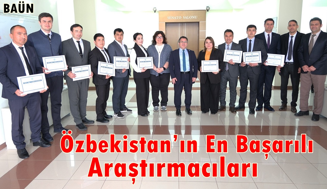 Özbekistan’ın En Başarılı Araştırmacılarına Sertifika