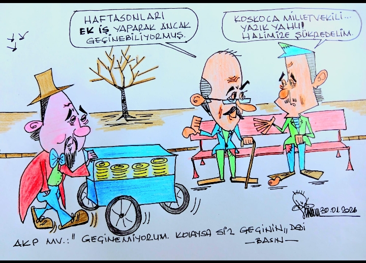 AKP Mv. : “Geçinemiyorum kolaysa siz geçinin !. ” / Sinan Beyhan Çizdi