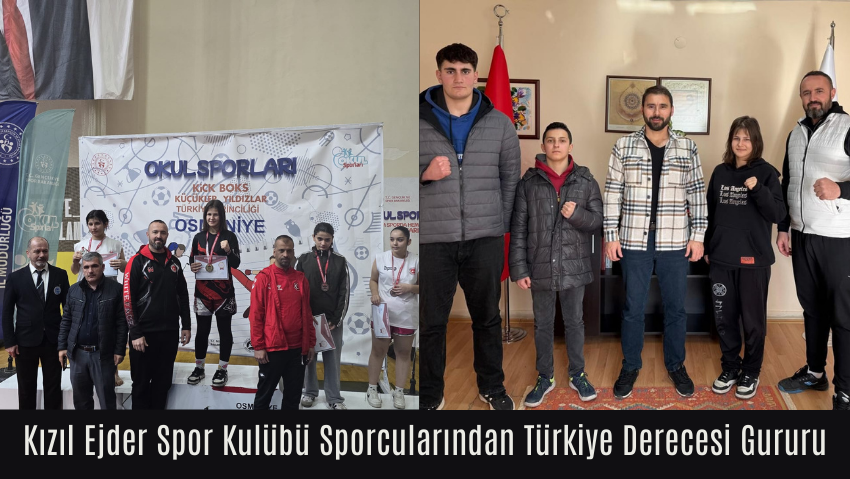 Kızıl Ejder Spor Kulübü’nden Türkiye Dereceleri