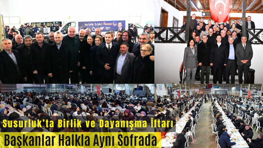 Başkanlar Ahmet Akın ve Hakan Yıldırım Semizel, Susurluk’ta Vatandaşlarla İftarda Buluştu