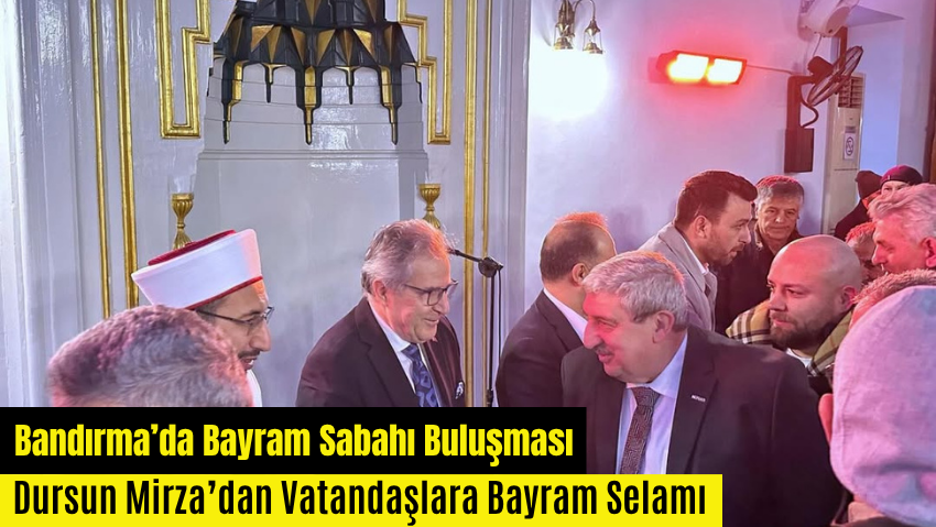 Başkan Mirza, Bayram Namazı Sonrası Vatandaşlarla Bayramlaştı