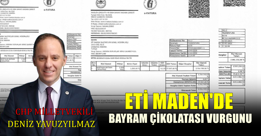 Eti Maden İşletmeleri Çikolata Kutusu İle Meclis Gündeminde
