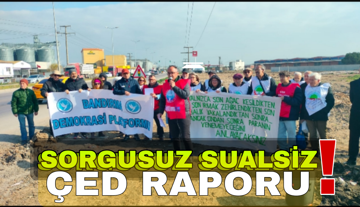 Bandırma Demokrasi Platformundan Yeni Asit Fabrikasına Karşı Basın Açıklaması