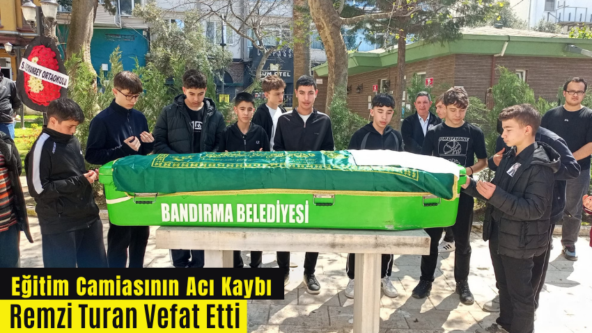 Bandırma Marmara İlköğretim Okulu Müdürü Remzi Turan gözyaşlarıyla uğurlandı