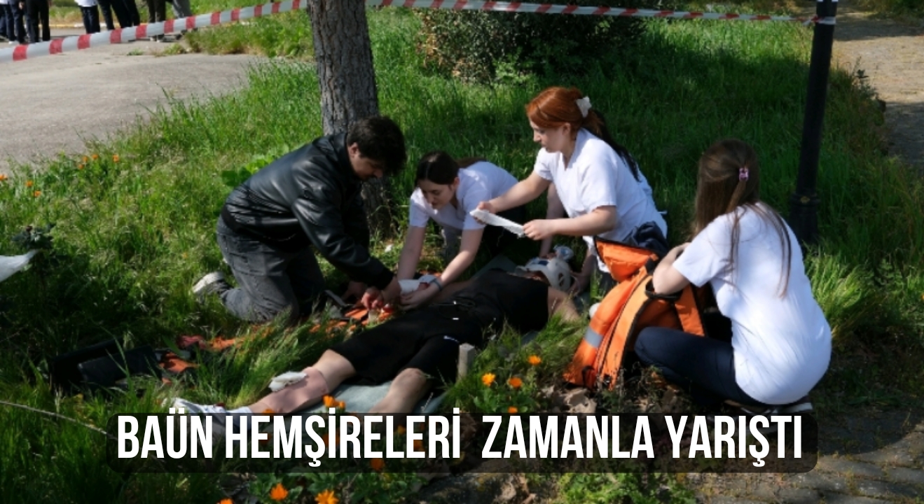BAÜN Hemşirelik Öğrencileri Acil’de Zamanla Yarıştı