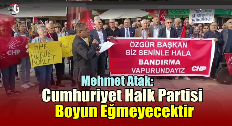 CHP Bandırma İlçe Örgütü : Genel Başkanımız Özgür Özel’in net tavrını aynı kararlılıkla destekliyoruz.