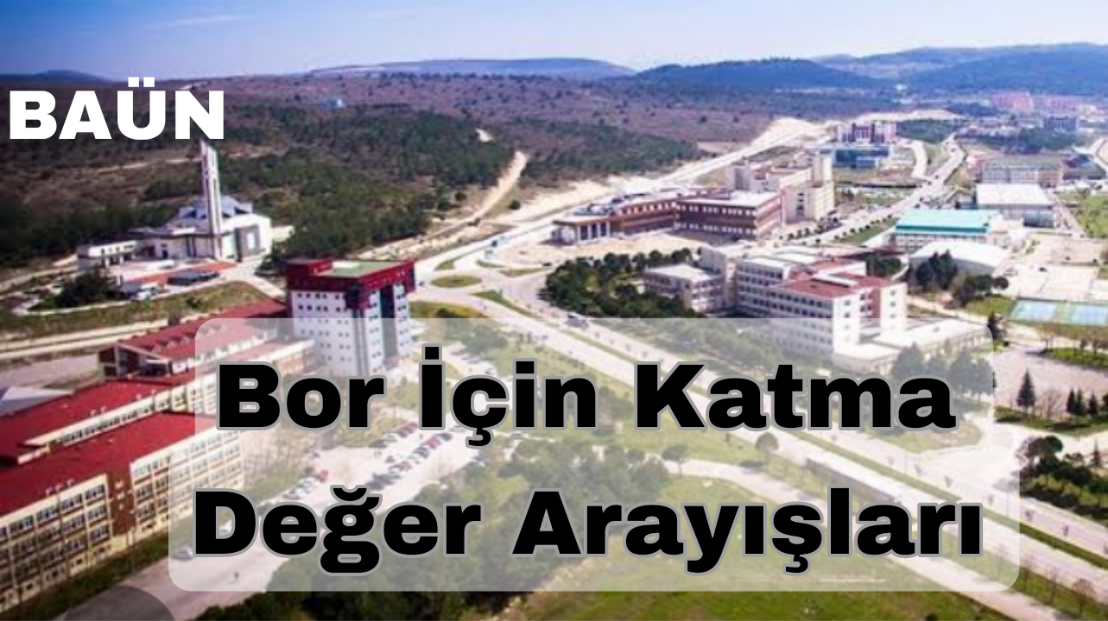 BAÜN’den  Bor’da Katma Değer Artışı İçin Destek