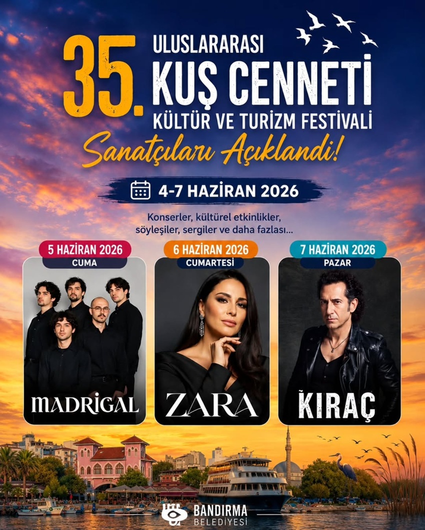 Bandırma’da Festival Heyecanı: Kuş Cenneti Festivali’nde Müzik Şöleni