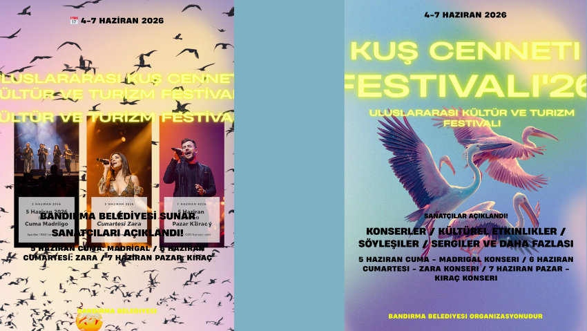 Bandırma’da Festival Heyecanı: Kuş Cenneti Festivali’nde Müzik Şöleni