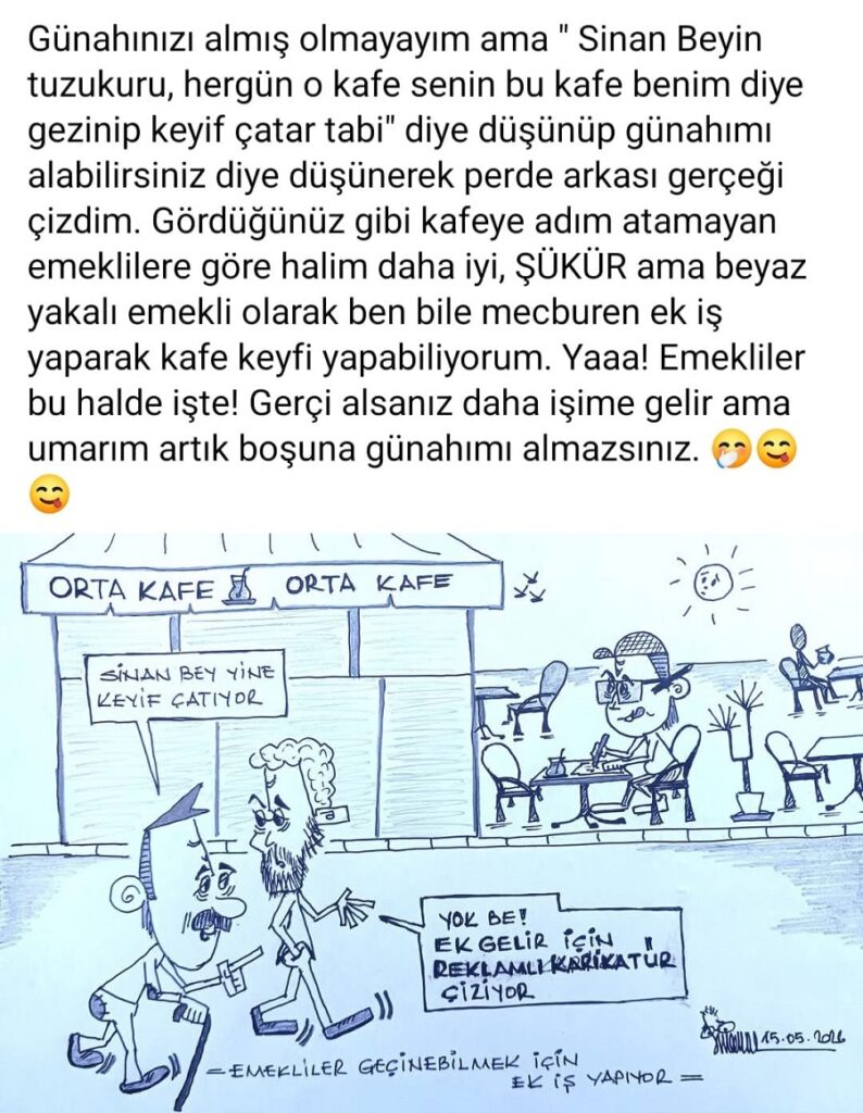 Kafeye Adım Atamayan Emeklilere Öneri /Sinan Beyhan