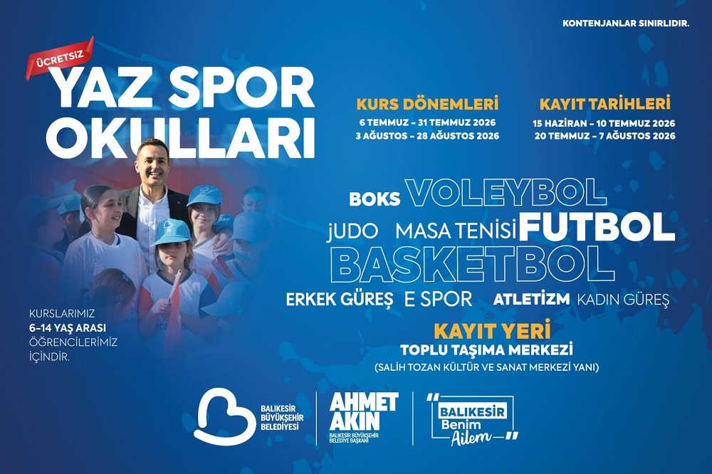 BÜYÜKŞEHİR’DEN ÜCRETSİZ SPOR OKULU!