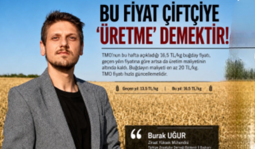 Açıklanan Fiyat Buğday Üretme Demektir