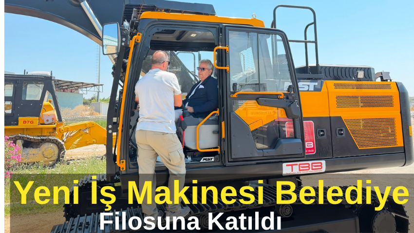 22 Tonluk Paletli Ekskavatör Bandırma Belediyesi’ne Teslim Edildi
