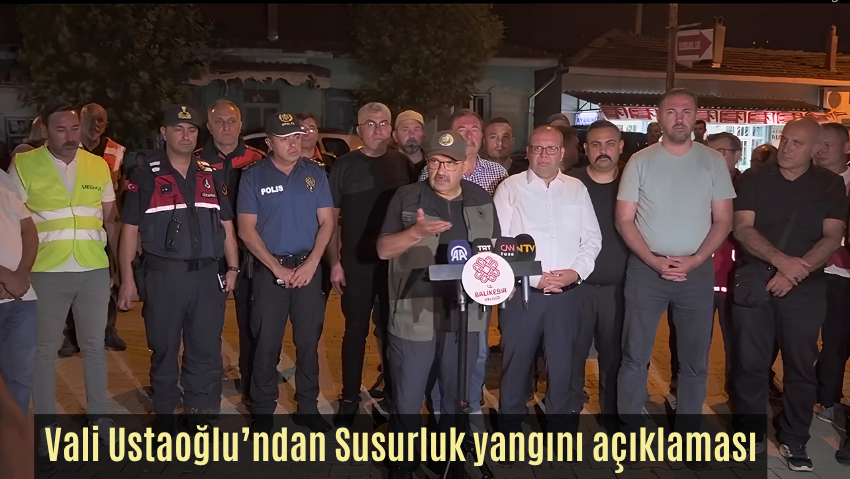 Vali İsmail Ustaoğlu: “Yangınlarla mücadelemiz aralıksız sürüyor.”