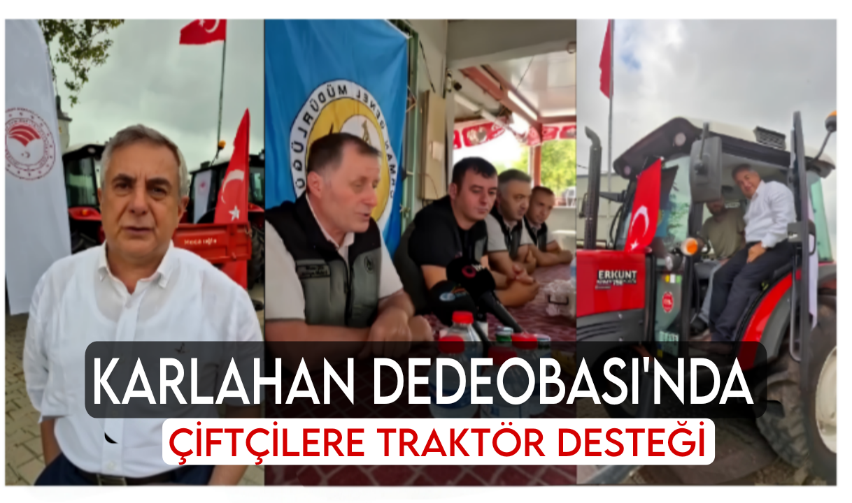 ORKÖY’den Dedeobası Çiftçisine Traktör Desteği