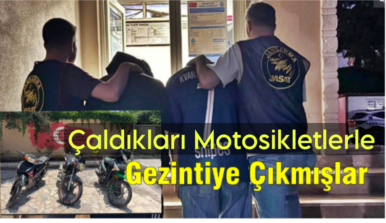 Motosiklet Hırsızı Gençler Polisten Kaçamadı