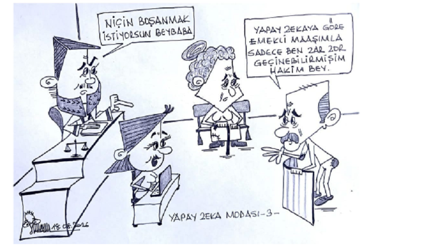 Yapay Zeka Boşan Dedi! /   Sinan Beyhan Çizdi