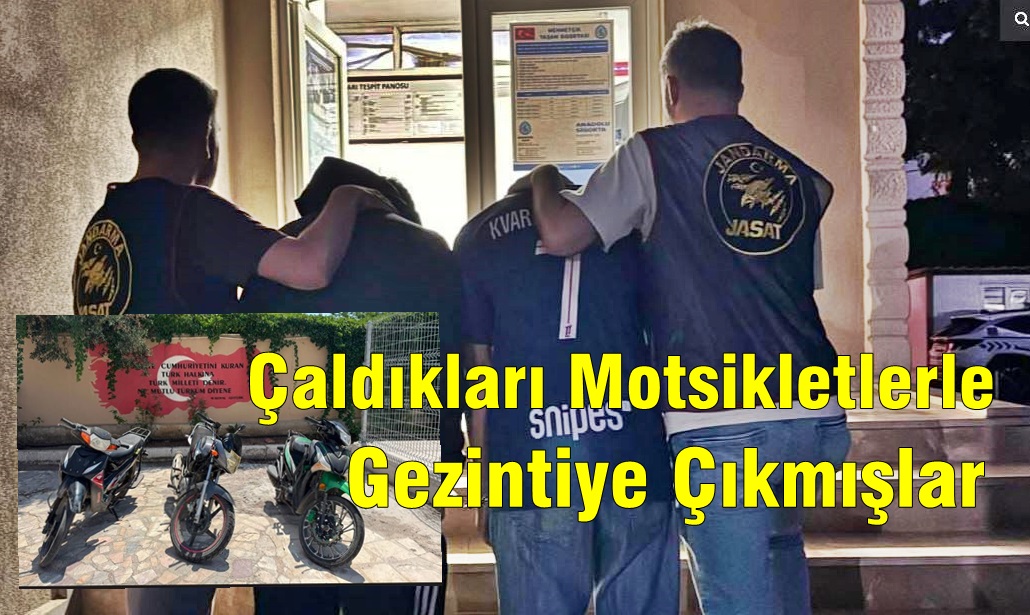 Motosiklet Hırsızı Gençler Polisten Kaçamadı