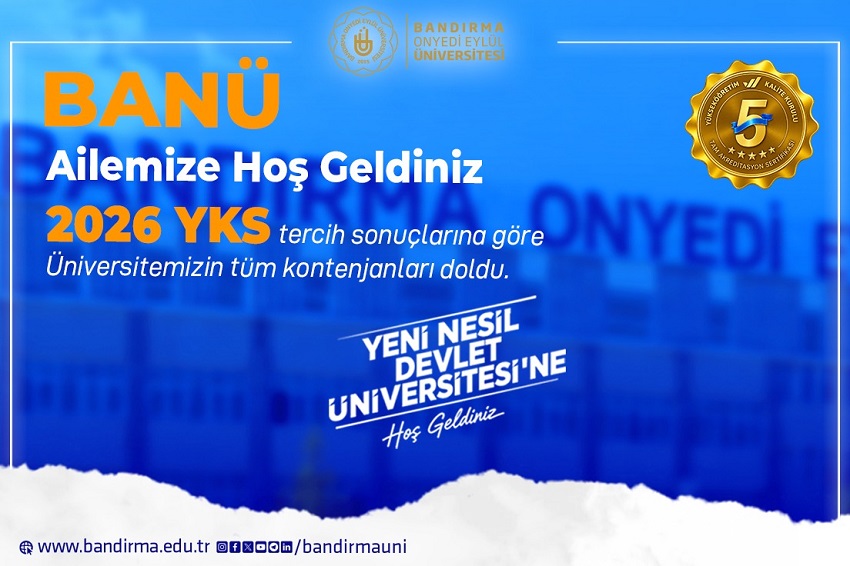 BANÜ’de Kontenjanlar Tamamen Doldu: %100 Başarı
