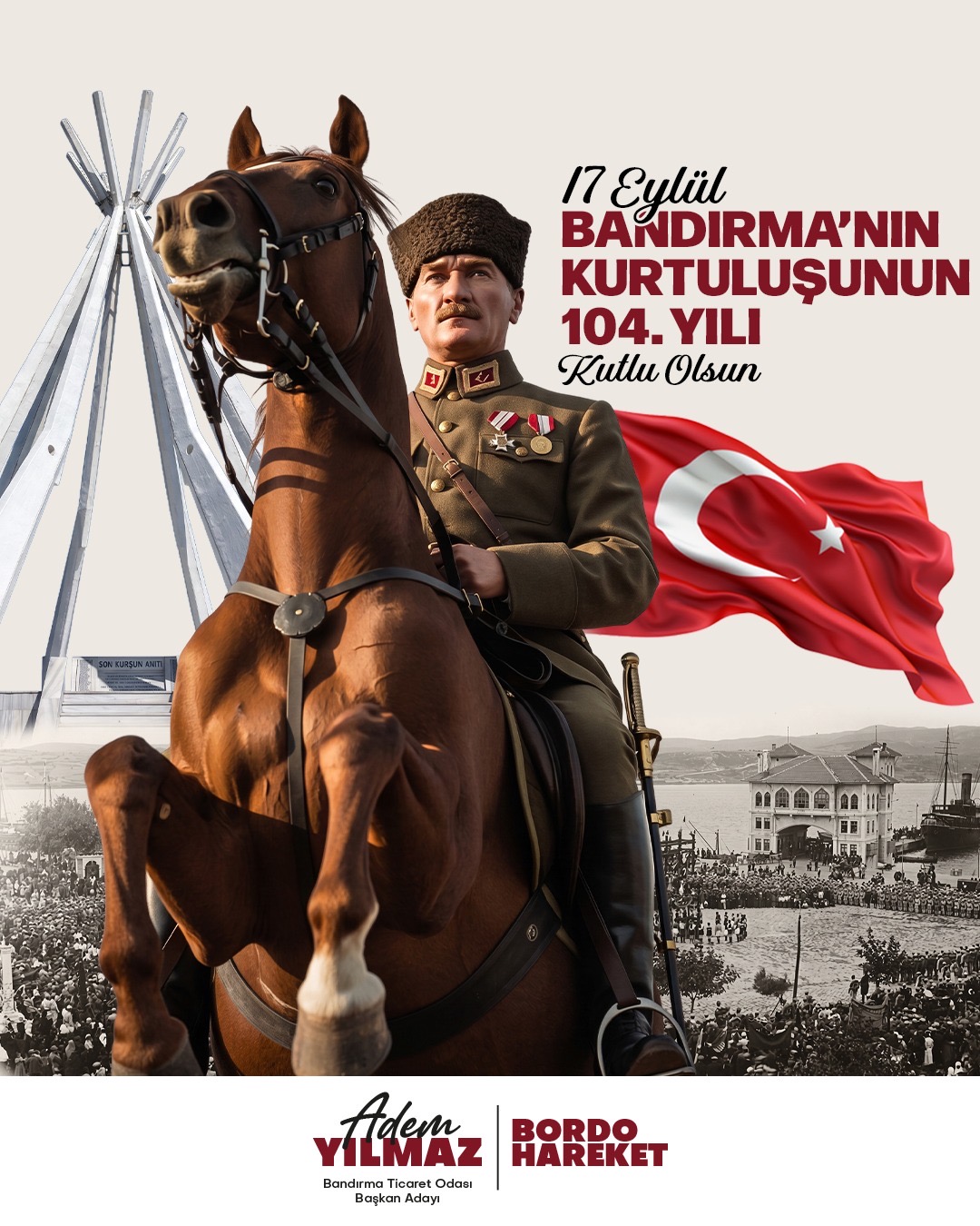 Ayyıldız Tepe’ye Dev Türk Bayrağı!